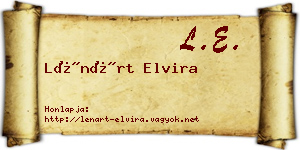 Lénárt Elvira névjegykártya